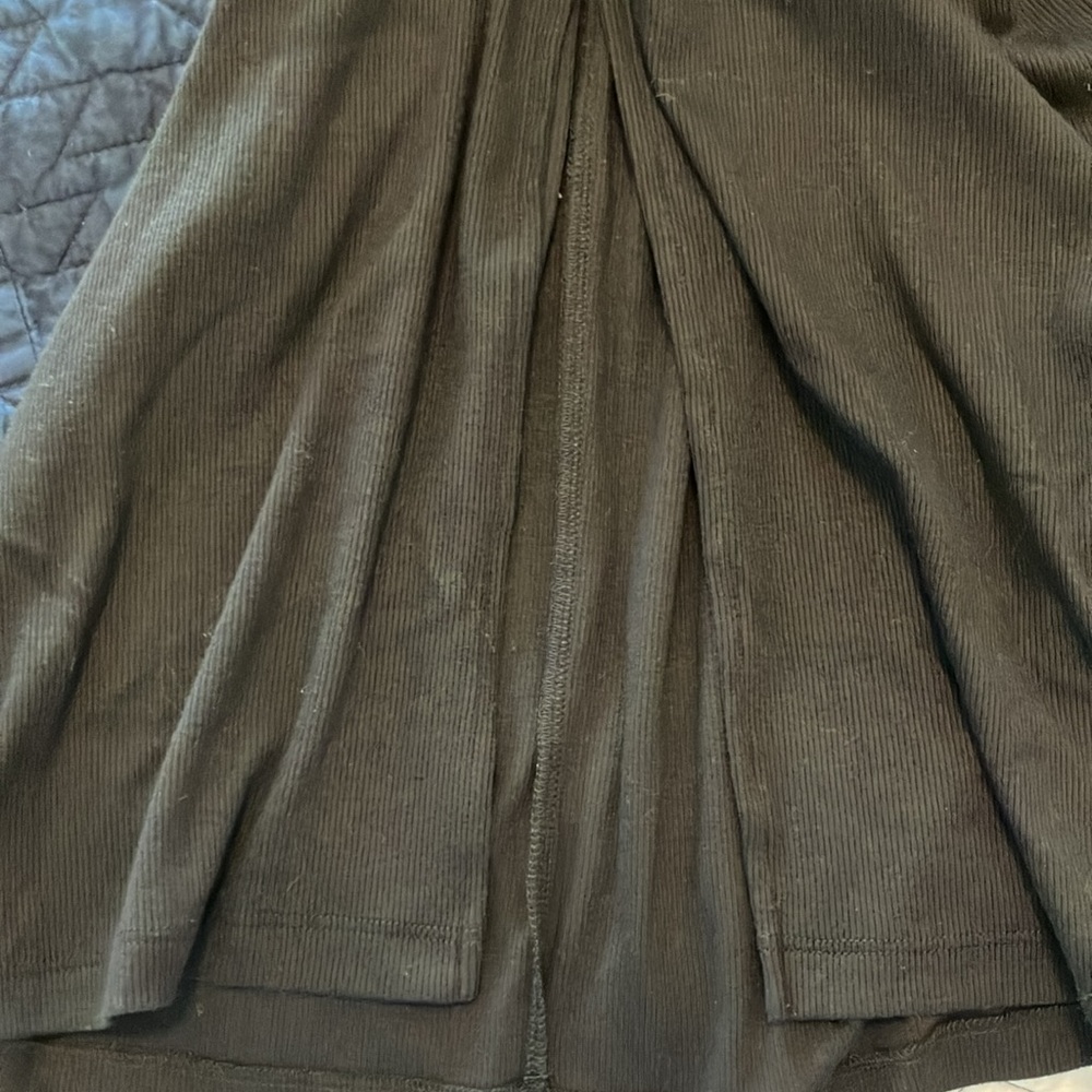 New Michael Stars Black Ribbed Knit Body-Conscious Dress Sz S - Picture 5 of 6